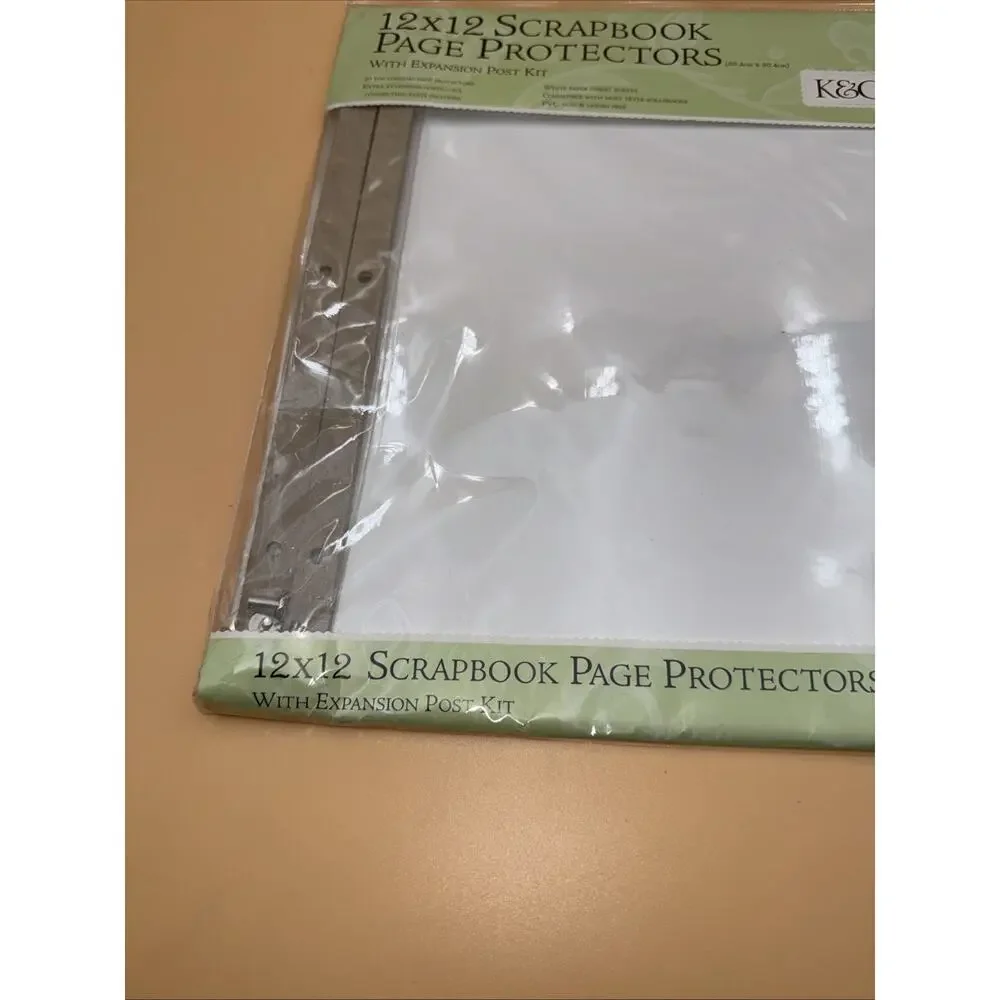 NEW K&Company Scrapbook 12×12 Page Refill Protectors 10 pk